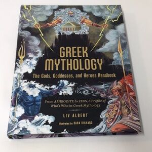 Greek Mythology The Gods, Goddesses, and Heroes Handbook Gorgeous cover w gold